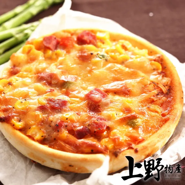 【上野物產】五吋牽絲燻雞圓披薩30片(120g±10%/片 Pizza 比薩 披薩)