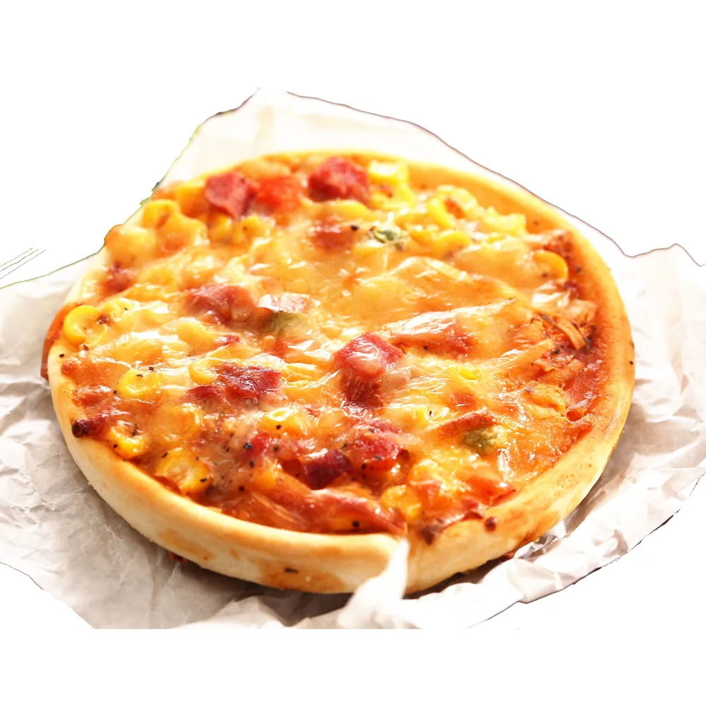 【上野物產】五吋牽絲夏威夷圓披薩15片(120g±10%/片 Pizza 比薩 披薩)