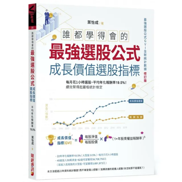 誰都學得會的最強選股公式【成長價值選股指標】：每月1小時選股 平均年化報酬率19.5%！ | 拾書所
