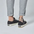 【moz】瑞典 男女款 駝鹿綁帶式帆布餅乾鞋(萬年黑)