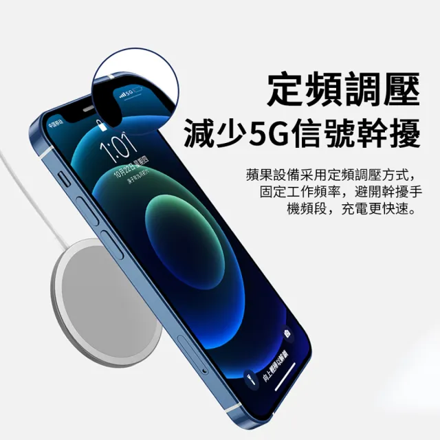 【ANTIAN】15W快充 Magsafe磁吸無線充充電器 iphone17/16/15/14/13 升級線圈充電盤(iPhone 充電座)