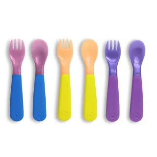 【munchkin 滿趣健】冷熱感溫安全湯叉6入