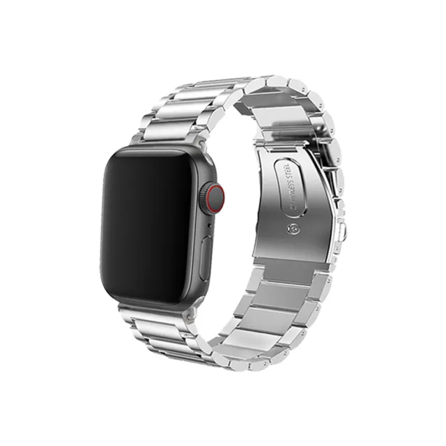 【DAYA】Apple Watch 1-9代/SE 38/40/41mm 不鏽鋼金屬錶帶(附錶帶調整器)