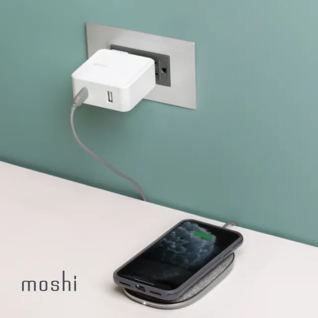 【moshi】Porto Q 5K 無線充電行動電源(充電盤+行動電源)