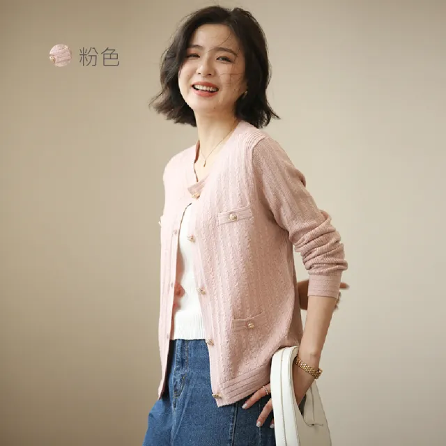 【Alishia】直條壓紋時尚百搭針織衫 M-L(現+預  黑色 / 白色 / 粉色 / 藍色)