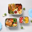 【CorelleBrands 康寧餐具】可微波316不鏽鋼保鮮盒/便當盒 外食必備4入組-D02
