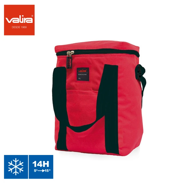 西班牙valira薇拉 沙灘系列保冷保溫野餐袋艷陽紅16L(露營用品/戶外郊遊/出外採買)