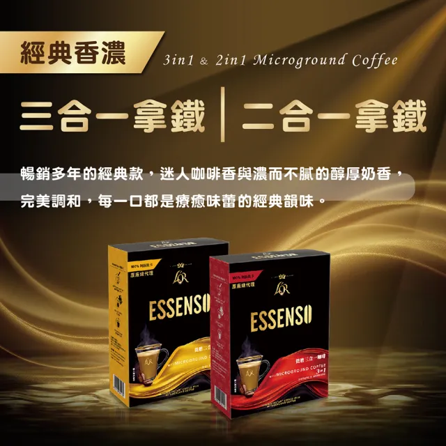 【東勝ESSENSO】微磨三合一咖啡(25g x 12入/盒)