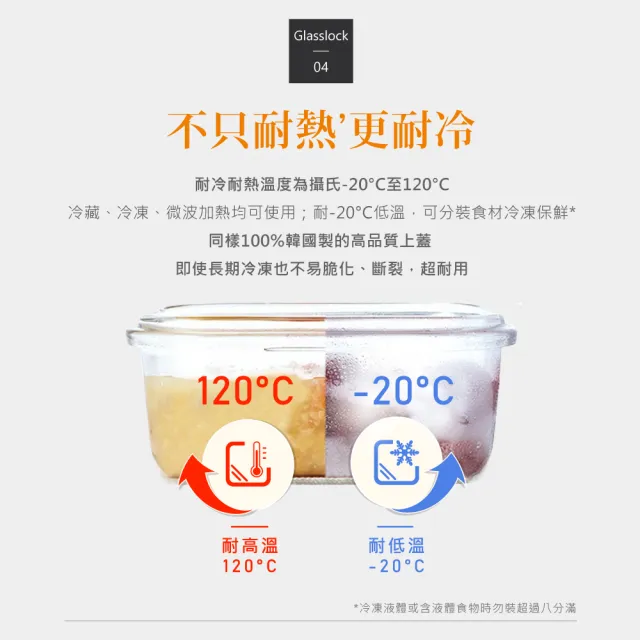 【Glasslock】附提把手提強化玻璃保鮮盒-大容量3700ml
