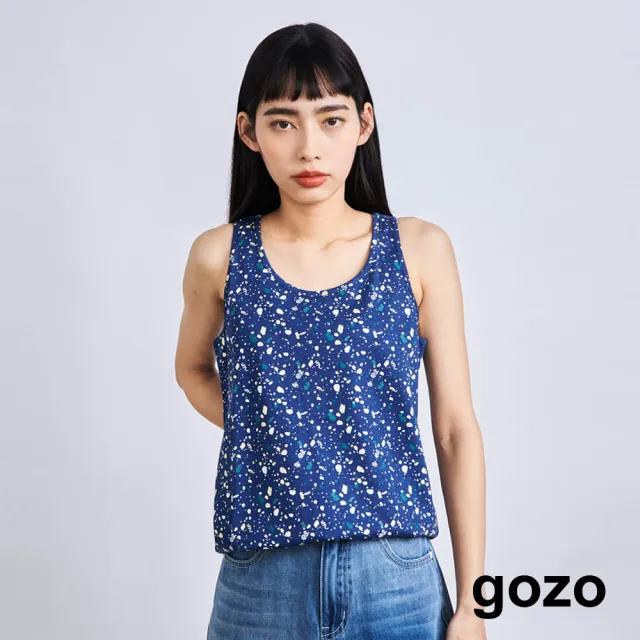 【gozo】滿版小碎石印花背心(三色)