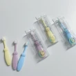 【杏屋家居】絨感萬根嬰兒牙刷/寶寶牙刷/學習牙刷-0-3歲(超值3入組 顏色隨機)