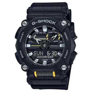 【CASIO 卡西歐】G-SHOCK 雙顯 男錶 電子錶 橡膠錶帶 防水200米 GA-900(GA-900-1A)