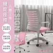 【Ashley House】Nicole美姿護脊結構設計半網可調式白框電腦椅/辦公椅(升級PU靜音滑輪)