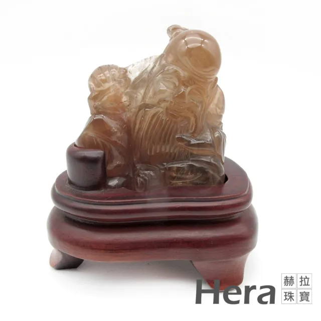 【HERA 赫拉】ll現貨ll紅髮晶/鈦晶福祿壽仙翁擺件(現貨瘋搶中)