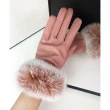 【A3】冬季保暖時尚皮草手套(可觸控 保暖 兔毛時尚美觀)