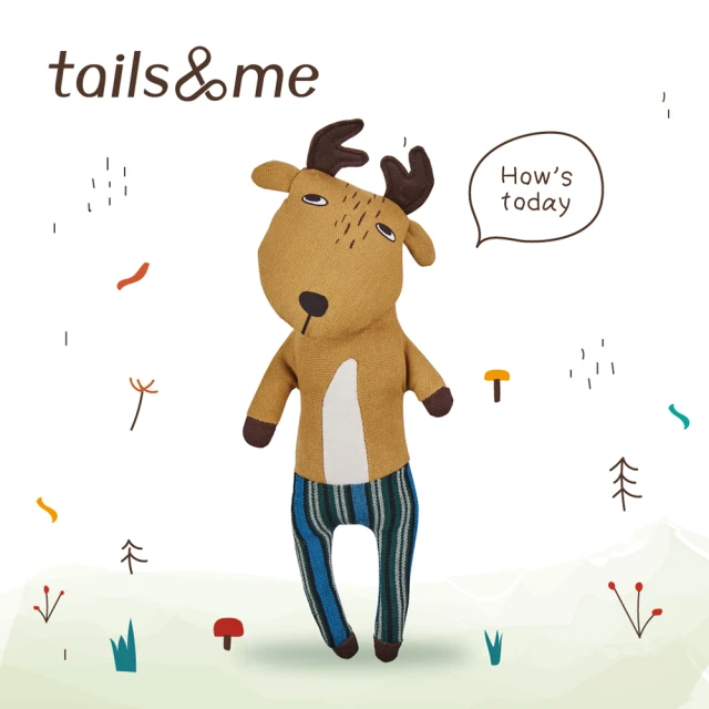 【tails&me 尾巴與我】寵物玩具 麋鹿艾迪(減低孤單及問題行為)