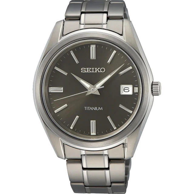 SEIKO 精工 CS 鈦金屬簡約手錶-40mm 好禮2選1 雙11 優惠(SUR375P1/6N52-00B0D)