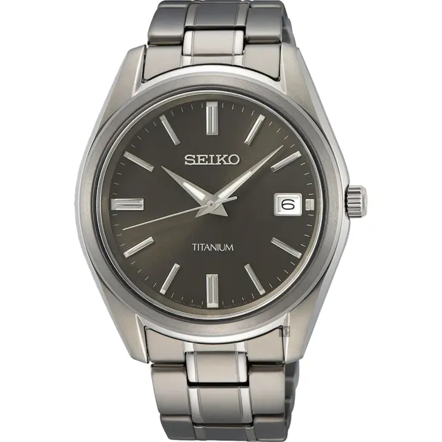 【SEIKO 精工】CS 鈦金屬簡約手錶-40mm 錶 生日禮 送禮(SUR375P1/6N52-00B0D)