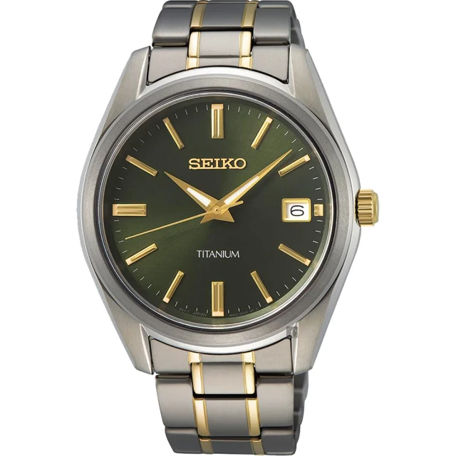 SEIKO 精工 CS 鈦金屬簡約手錶-40mm 好禮2選1 雙11 優惠(SUR377P1/6N52-00B0G)