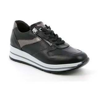 【GRUNLAND】義大利時尚運動風舒適休閒鞋 CEDO SC4980 科技黑(義大利進口舒適鞋 限量款)