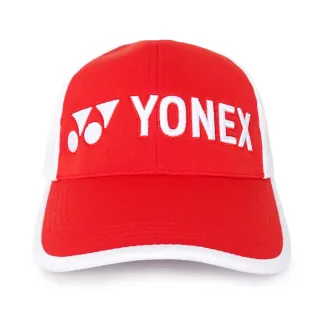 【YONEX】Yonex Caps 遮陽帽 鴨舌帽 棒球帽 運動 休閒 打球 純棉 台製 紅白(14038TR496)