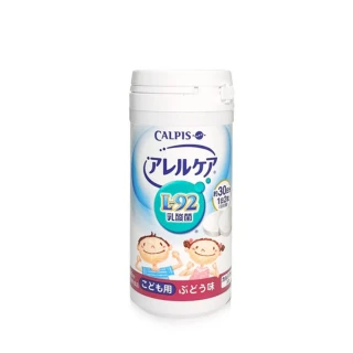 【日本可爾必思】阿雷可雅L-92乳酸菌_葡萄口味(60粒X2瓶)