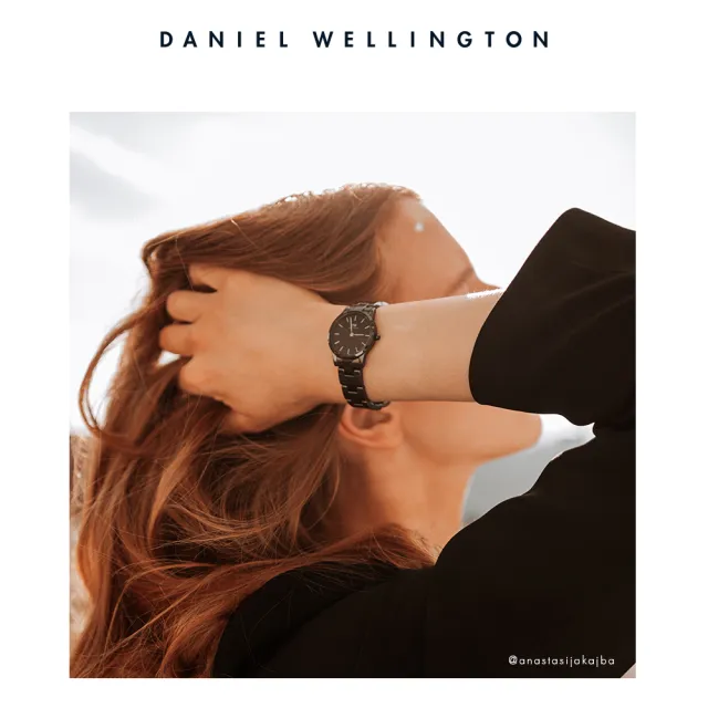 Daniel Wellington】DW 手錶Iconic Link Ceramic 28mm/32mm曜石黑陶瓷
