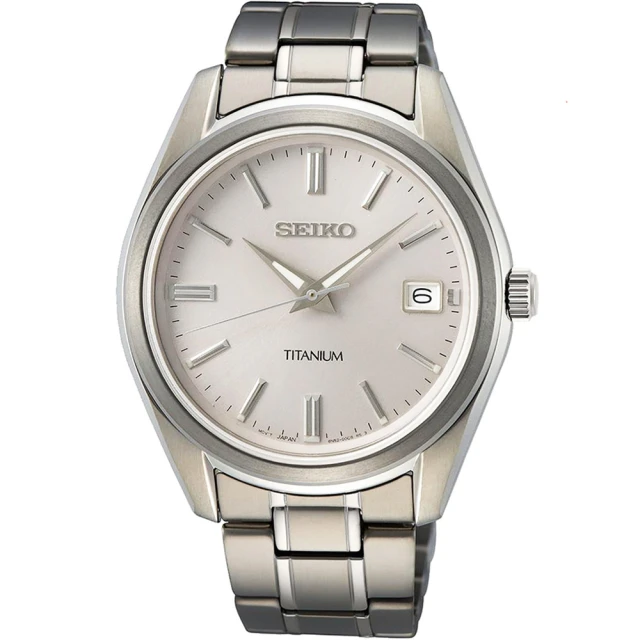 SEIKO 精工 CS 經典簡約鈦金屬腕錶(6N52-00B0S/SUR375P1)