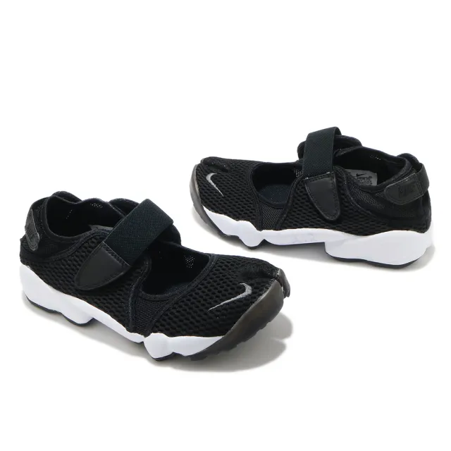 NIKE 耐吉】休閒鞋W Air Rift BR 女鞋忍者鞋魔鬼氈分趾鞋球鞋黑白