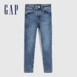 【GAP】女裝 高腰彈力緊身牛仔褲-藍色(795776)