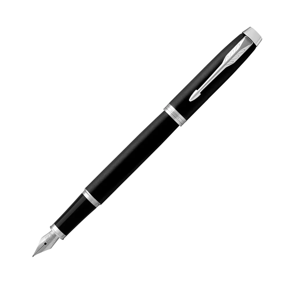 【PARKER】新IM入門款 霧黑白夾鋼筆(2143637)