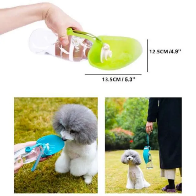 【摩達客】寵物-德國紅點設計得獎-Super SD Pets寵物樹葉折疊飲水餵水器(580ML/四種顏色可選)