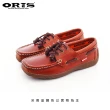 【oris  帆船鞋】ORIS經典素色帆船鞋-淺咖啡/男款-988A05(真皮/手工/帆船鞋)