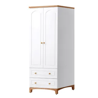 【WAKUHOME 瓦酷家具】Heather英式鄉村2.7尺二抽衣櫥A003-338-4