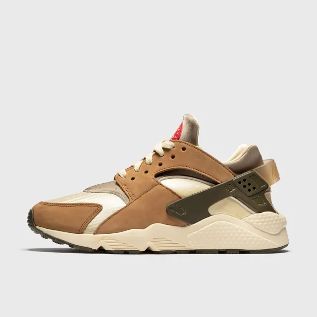 NIKE 耐吉】AIR HUARACHE LE STUSSY 限量聯名男鞋男女段沙色卡其