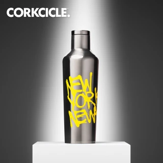 【CORKCICLE 酷仕客】Basquiat設計師聯名系列三層真空易口瓶/保溫杯470ml(保溫瓶)
