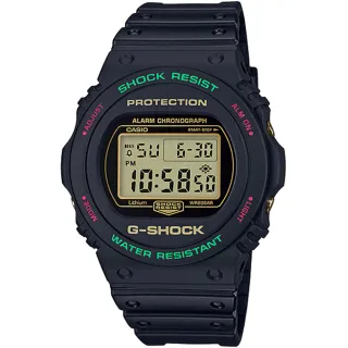 【CASIO 卡西歐】G-SHOCK 街頭潮流電子手錶(DW-5700TH-1)