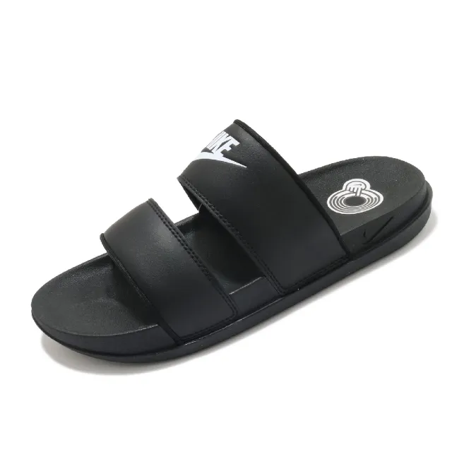 【NIKE 耐吉】拖鞋 W Offcourt Duo Slide 女鞋 雙槓 夏日拖 輕便 流行 黑 白(DC0496-001)