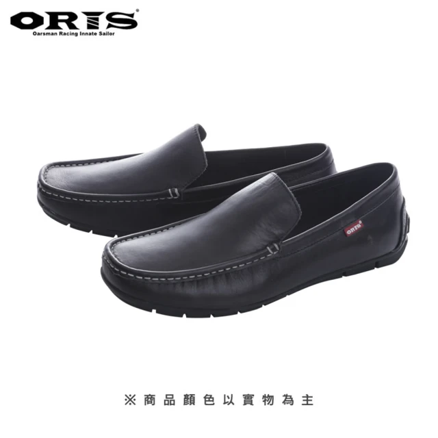 【oris  帆船鞋】ORIS英式手工馬克縫懶人皮鞋-黑-S942 01(真皮/手工/皮鞋)