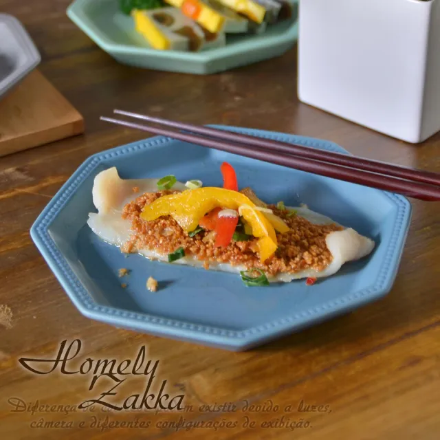 【Homely Zakka】北歐簡約啞光色釉八角新骨瓷餐盤/點心盤/水果盤_5色任選(飯碗 湯碗 餐具 餐碗 盤子 器皿)