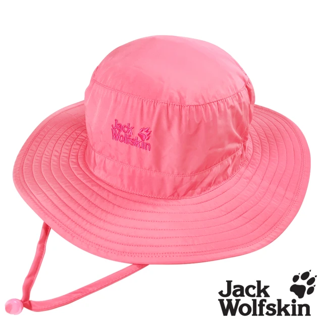 【Jack wolfskin 飛狼】抗UV防曬遮陽帽 輕量 超透氣(桃紅)
