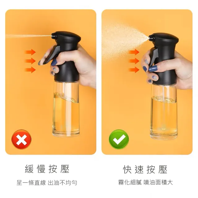 【FIFIOO 杏屋家居】氣壓式噴油瓶/油瓶/SGS認證噴頭/適用多種調料(質感霧面款新上市／可換噴嘴)