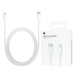【Apple 蘋果】原廠USB-C 對 Lightning連接線 - 1公尺(台灣公司貨)