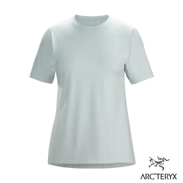 Arcteryx 始祖鳥 女 Remige 快乾 短袖 圓領衫(淺銀翼雜灰)