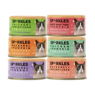 【Sparkles SP】SP健康無膠貓咪主食罐70g(48罐組 全齡貓)