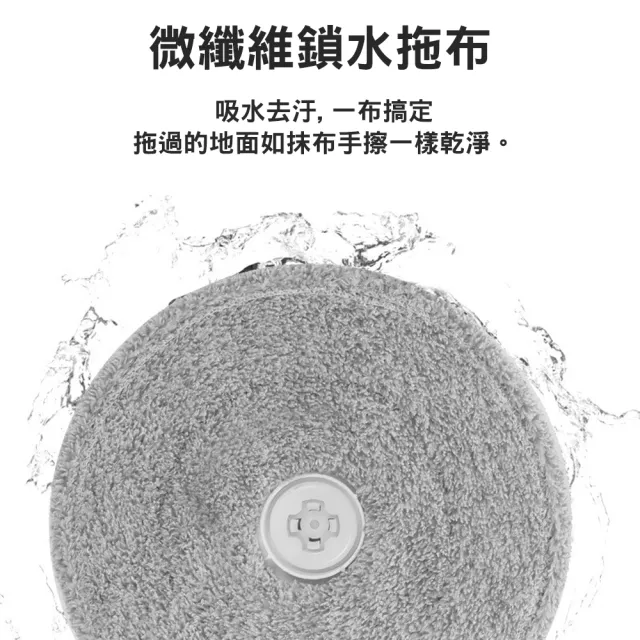 【CS22】免手洗家用淨污水分離旋轉拖把組(1拖+1桶+2布)