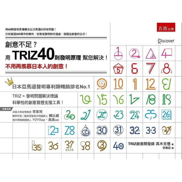 創意不足？用TRIZ40則發明原理幫您解決！：不用再羨慕日本人的創意！ | 拾書所