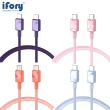 【iFory】Type-C to Type-C 快充 雙層編織充電傳輸線(1.8M)