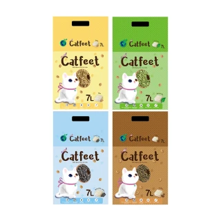 【CatFeet】天然環保豆腐砂7L*6包入(原味/綠茶/活性碳/咖啡//貓砂)