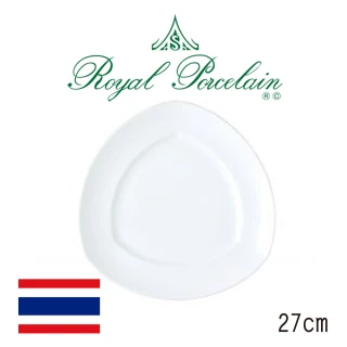 【Royal Porcelain泰國皇家專業瓷器】Verona三角盤(泰國皇室御用白瓷品牌)